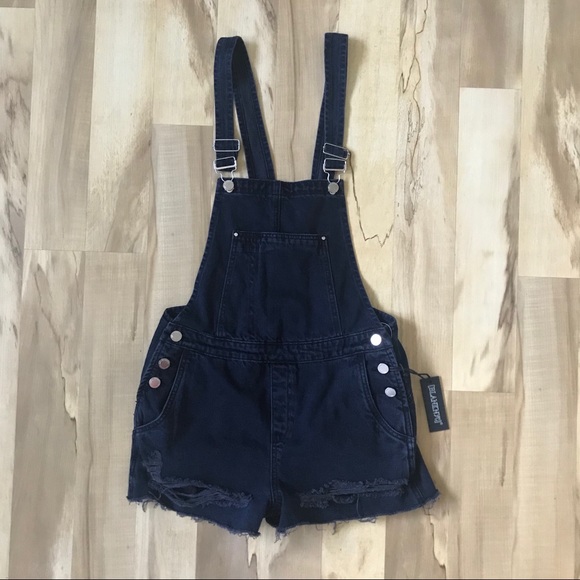 black shortalls womens